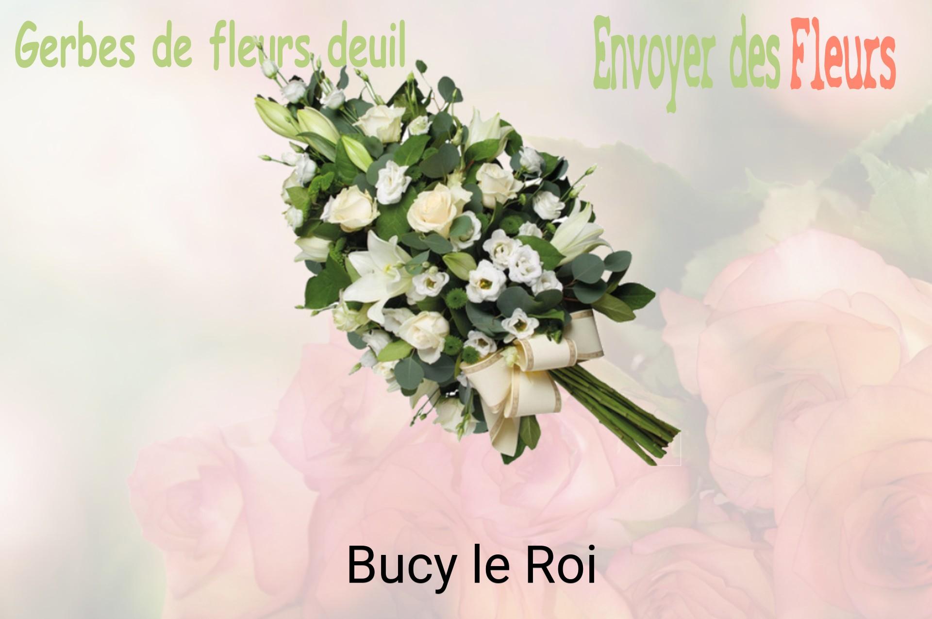 Gerbe de fleurs de deuil livrée à Bucy-le-Roi
